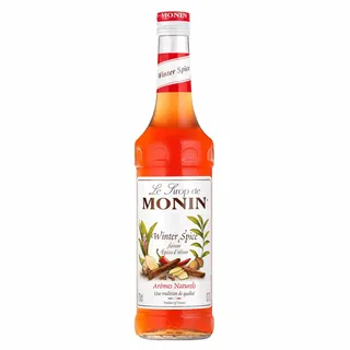 Monin Sirup Winter Spice (1 x 0,7l) - Aromatischer Gewürzsirup für Cocktails und Heiße Getränke - Zimt - Ingwer - Nelken