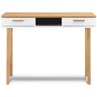 Konsimo Schreibtisch Frisk weiß / Eiche natur
