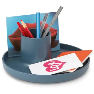Vitra Schreibtisch Organizer O-Tidy blau, Designer Michel Charlot, 8. Rand 2.5 cm