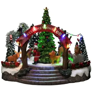 Konstsmide Weihnachtszoo mit Musik 19 Dioden 28 cm mehrfarbig
