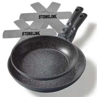 Stoneline Bratpfannenset 2 Teilig , Multicolor , Metall , Kochgeschirr, Pfannen
