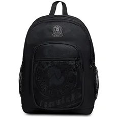 Invicta RUCKSACK LOGO mit Trinkflaschenfach,Unisex,Sport und Freizeit,Schultasche für Teenager moosgrün +Schultrolley für Kinder; Trolley Rucksäcke von Seven Einfach zum Ziehen für Mädchen und Jungen