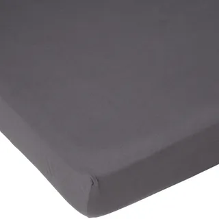 Spannbettlaken Feinjersey 180 x 200 - 200 x 200 cm schiefer