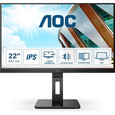 AOC 22P2Q (1920 x 1080 Pixel, 21.50"), Monitor, Schwarz