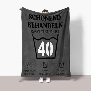 40er-Jahres-geburtstag-Decke für Männer, 150x130 cm, weich und knuffelig