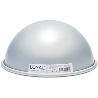 LOYAL Elite Backform Hemisphäre Form Ø20 cm, Kuchenform Ball Motivbackform aus Schwerem, Rostfreiem Aluminium Tortenform Halbkugelbackform Kuchenbackform - Ø20 cm