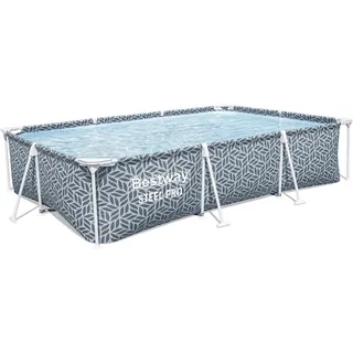 Bestway Stahlrahmen-Pool Steel Pro Frame 300 cm x 201 cm x 66 cm Rechteckig
