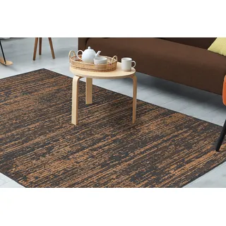 Kayoom »Kalea 125« rechteckig 8 mm Höhe Flachgewebeteppich mit Relief-Design, Used-Look, moderne Farben,