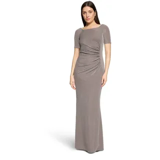 Vera Mont Abendkleid Glitzer-Look Taupe/Silver 40