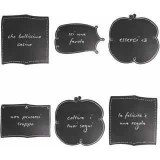 Blackboard Tischset aus Kunststoff, 6 Stück