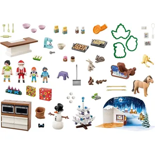 PLAYMOBIL Weihnachten 71088 Adventskalender Weihnachtsbacken - Bunt