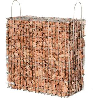 Scherf Fertig-Gabione Marmorbruch Rot-Braun 150 cm x 50 cm x 50 cm