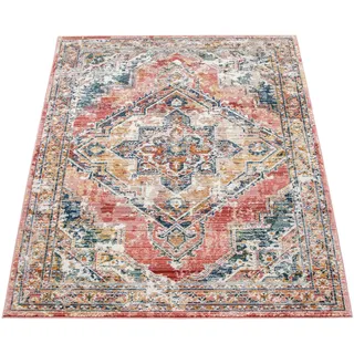 Paco Home Teppich »Herbete 735« rechteckig 8 mm Höhe Kurzflor, Orient-Optik, Vintage Design, Wohnzimmer, rot