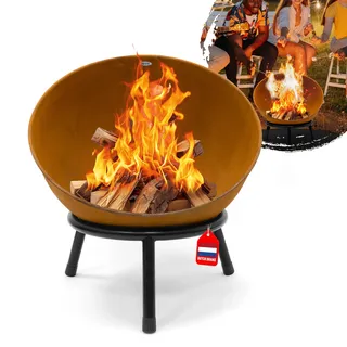 HEAT Outdoor Living Feuerkorb auf Beinen Kappa Rost Ø56 cm - Feuerschale Für den Garten- 56x56x60cm