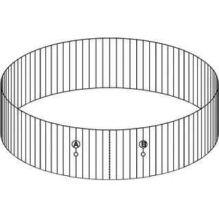 Bestway® Ersatzteil Stahlwandrahmen (granitgrau) für HydriumTM Stahlwandpools Ø 360 x 120 cm, rund