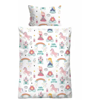 biberna Feinbiber Bettwäsche Little Princess weiß