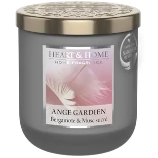 Heart & Home Kerze, klein, 115 g, Schutzengel, Duft: Patchouli, Bergamotte, Moschus
