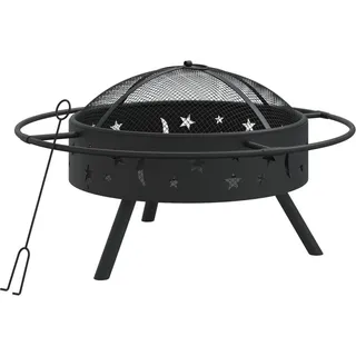 vidaXL Feuerschale mit Schürhaken 70 cm