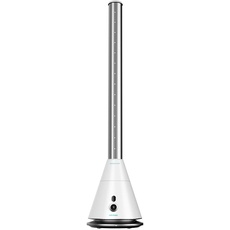 Cecotec Klingenloser Turmventilator EnergySilence 9800 Skyline Bladeless White. 26 W, 96 cm Höhe, oszillierend, Kupfermotor, 9 Geschwindigkeiten, 8-Stunden-Timer, Fernbedienung, Weiß (Weiß)