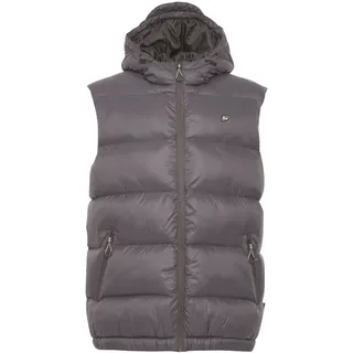 Steppweste BLEND "Steppweste BHPafte", Herren, Gr. L, grau (iron gate), Obermaterial: 100% Nylon NY., Westen Steppweste