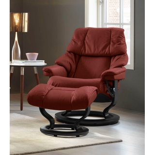 Stressless Stressless® Relaxsessel-Set »Reno«, mit Hocker, mit Classic Base, Größe S, M & L, Gestell Schwarz rot