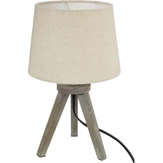 Aria Dreibein Nachttischlampe Beige
