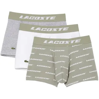 Lacoste 5h5914 Boxershorts 3 Einheiten - Lychen / Heather Grey / White - XL