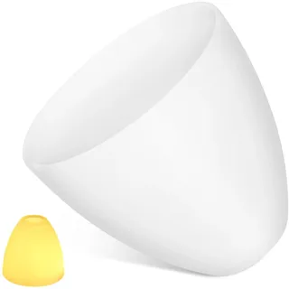 OSALADI Milchglas Lampenschirm E27 Glas Lampenabdeckung Lichtschirm Für Tischlampe Stehlampe Deckenleuchte Wohnzimmer Schlafzimmer 5.71X5.71X5.51In
