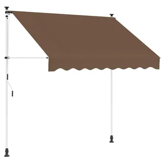 vidaXL Manuell einziehbare Markise Taupe 400 cm - Taupe