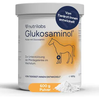 NutriLabs Glukosaminol® equin Gelenk-Pulver für Jung-Pferde 600 g - mit Glucosamin & Magnesium - Pferdenahrungsergänzungsmittel - Gelenknahrung