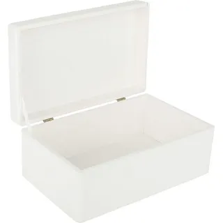 Creative Deco Aufbewahrungskiste 30 x 20 x 14 cm 1-tlg. weiß