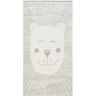 Carpet City Kinderteppich »MARA714« rechteckig 11 mm Höhe Kinderzimmer, Kurzflor,robust,Tiere, Spielzimmer, beige