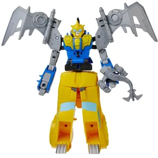 Transformers Bumblebee Cyberverse Adventures Spielzeug Dino Combiners Bumbleswoop 2er-Pack Figuren, ab 6 Jahren, 11 cm groß, F2733, Gelb