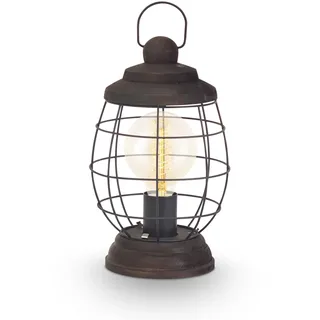 EGLO Tischlampe Bampton, 1 flammige Tischleuchte Industrial, Vintage, Retro