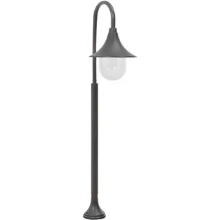 The Living Store Garten-Pollerleuchte E27 120 cm Aluminium Bronzefarben - Braun