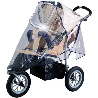 sunnybaby 17083 - Universal Regenverdeck, Regenschutz mit REFLEKTOR für Jogger, Sportwagen, Shopper, Buggy mit Dach, Kinderwagen | Kontaktfenster für optimale Luftzirkulation | PREMIUM QUALITÄT