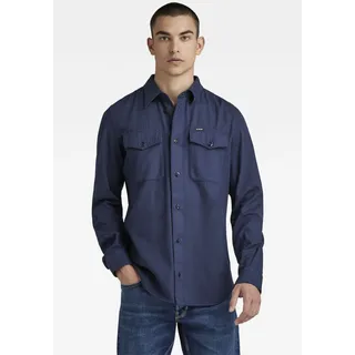 G-Star Marine Langarmhemd Sartho Blue Gd S