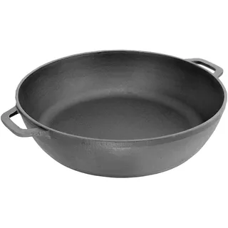 Gusseisen Pfanne Servierpfanne Bratpfanne Schmorpfanne Pfanne Ø 26cm, 28cm. (26cm)