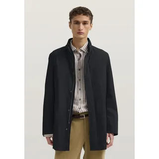 Kurzmantel BUGATTI "DynamicSeries", Herren, Gr. 48, 390, marine, 100% Polyester, unifarben, normal, Mäntel Kurzmantel, aus wasserfestem, PFC-freiem Stretchmaterial