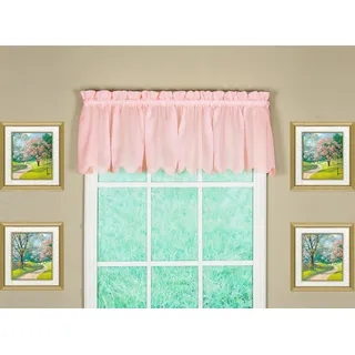 Today's Curtain Emelia Original Voile-Volant, 35,6 cm, Rose, 152,4 cm B x 35,6 cm L