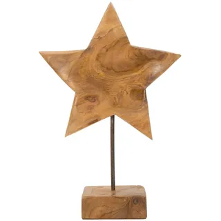 Skulptur , Braun , Holz , Teakholz , 28x42x12 cm , Dekoration, Dekofiguren & Skulpturen, Skulpturen