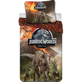 Jurassic World Bettbezug Vulkaan  140 x 200 cm  – Polyester (Vorbestellung)