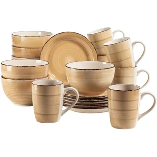Josef Mäser Bel Tempo Frühstücksset 18-tlg. beige