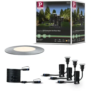 Paulmann Außenleuchte Aluminium 23,1 cm 3er-Ergänzungsset IP67 Silber