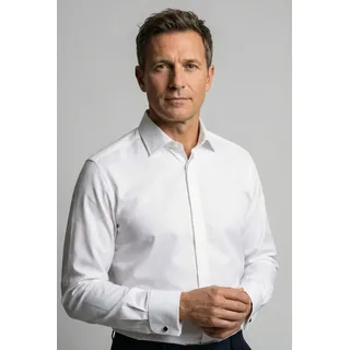 Olymp Smokinghemd »Level Five body fit« Umschlagmanschetten,verdeckte Knopfleiste, beige