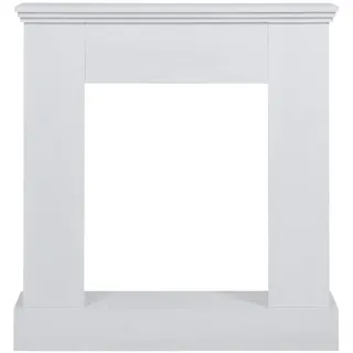 Mobili Rebecca Kaminumrandung Holz 98 x 23 cm Weiß