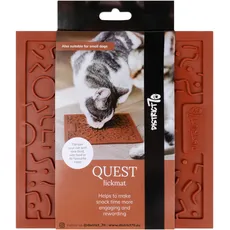 District 70 QUEST Schleckmatte für Katzen - 20 x 20 cm - Terra