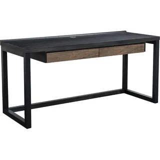 Sekretär Luxus Schreibtisch Design Tisch Schreibtisch Büro Office Tische Holz - Schwarz