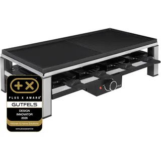 Gutfels Raclette 4020 2000 W 8 Pfännchen schwarz/silber