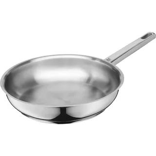 WMF Bratpfanne "Compact Cuisine, Edelstahlpfanne Induktion" Cromargan Edelstahl Rostfrei 18/10 spülmaschinengeeignet, TransTherm-Boden, für alle Herdarten geeignet, edelstahlfarben